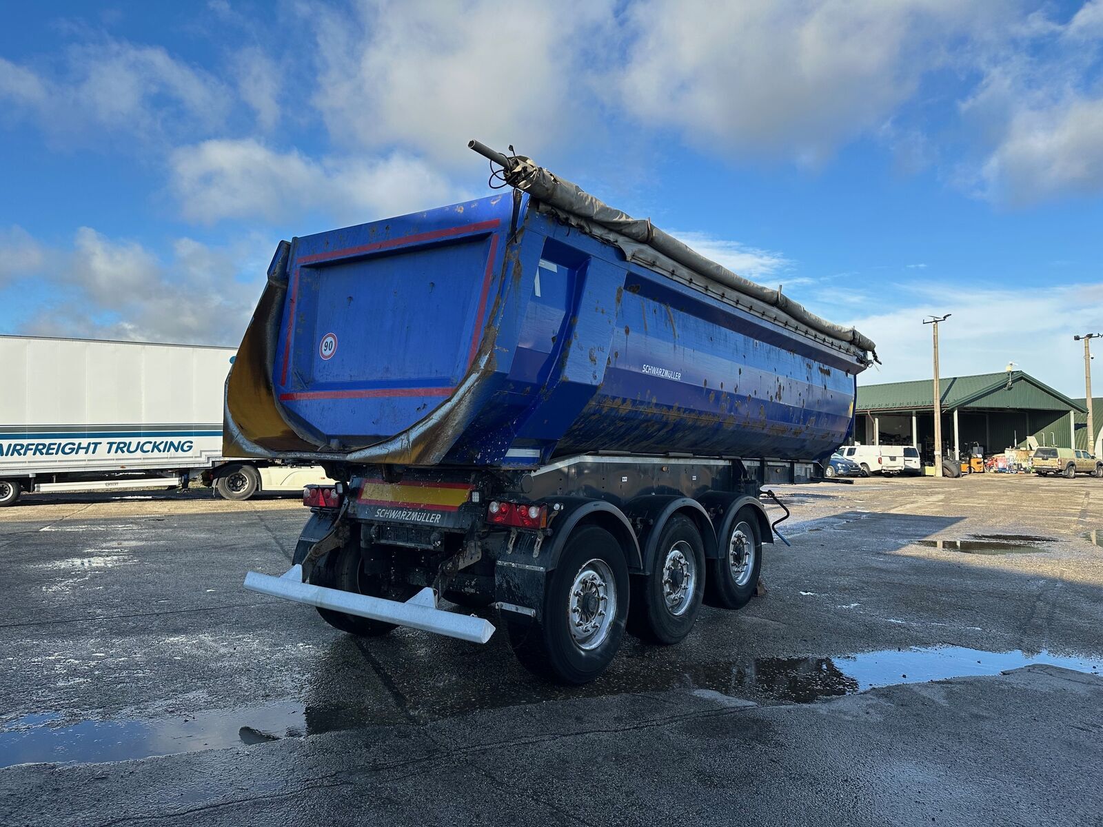 Schwarzmüller onesided kipper 27m3 VIN 028 2