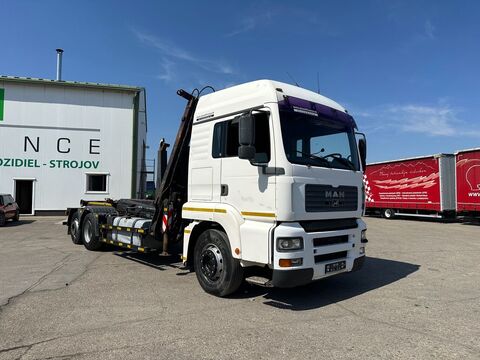 MAN 26.413 6X2 hákový naťahovač kontajnerov + HR JON