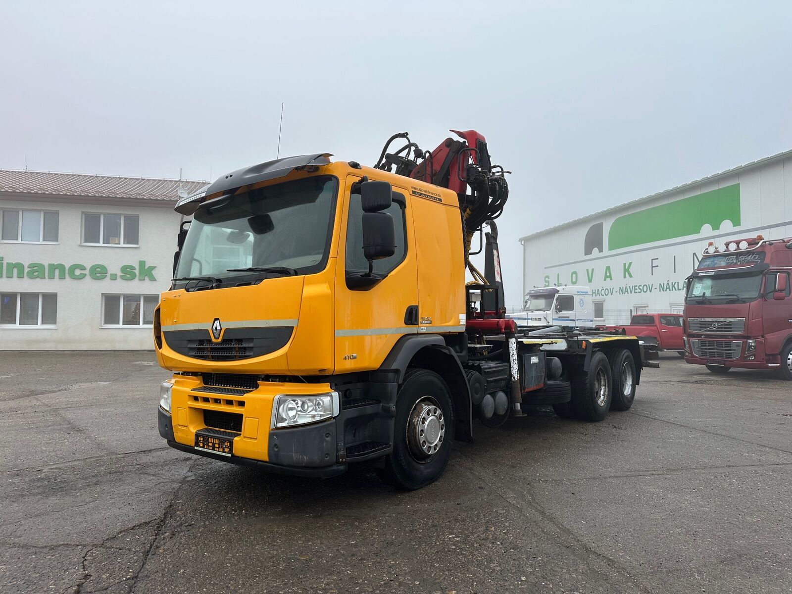 Renault PREMIUM LANDER 410 DXi ABROLL , crane 6x4, 503 2