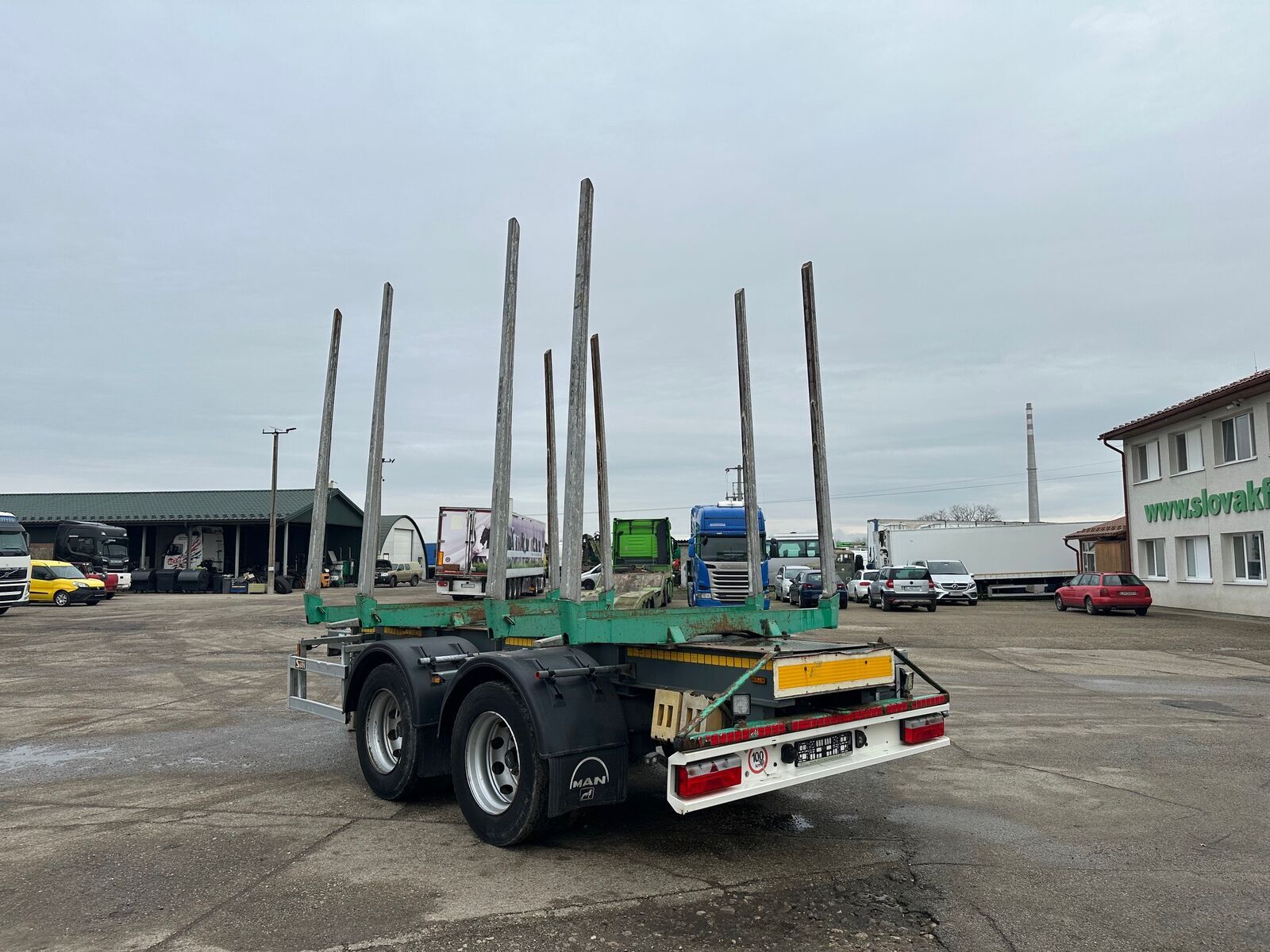 klanicový príves na prepravu dreva VIN 343 2