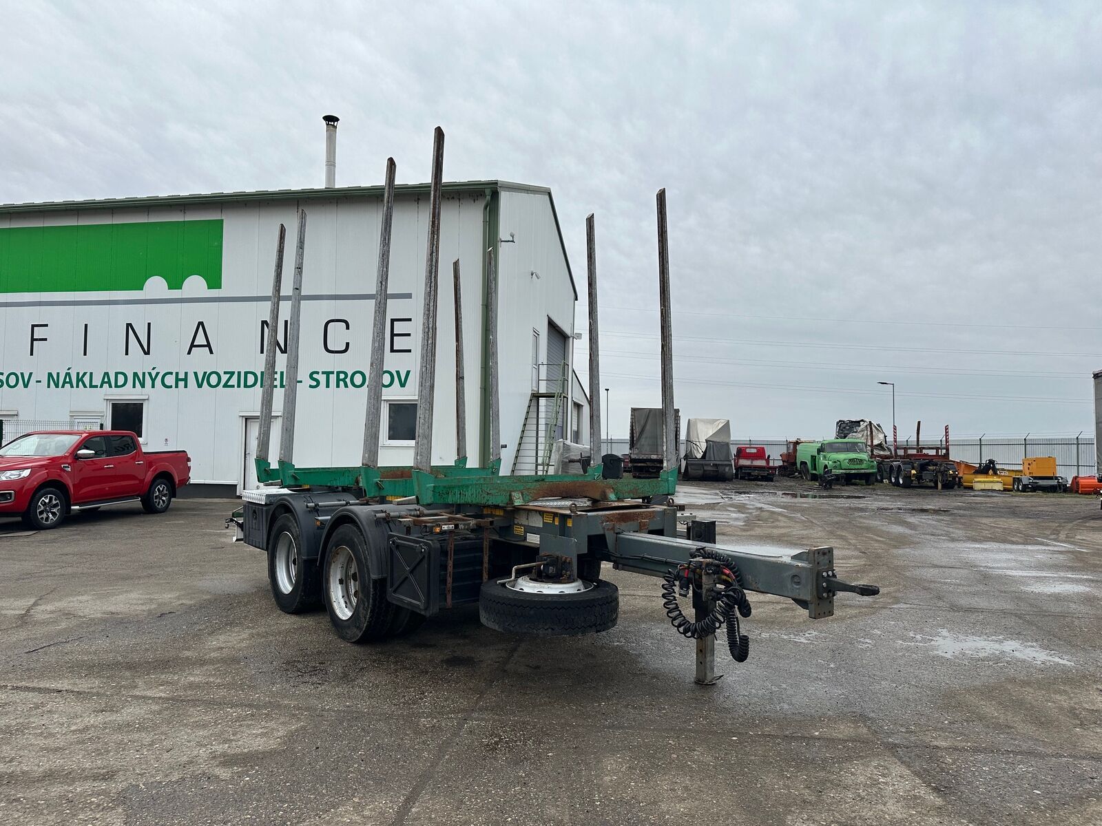 klanicový príves na prepravu dreva VIN 343 3