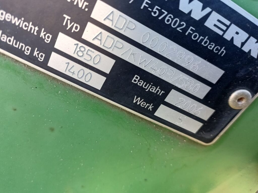 Amazone KG 403 + ADP/KW 403 3