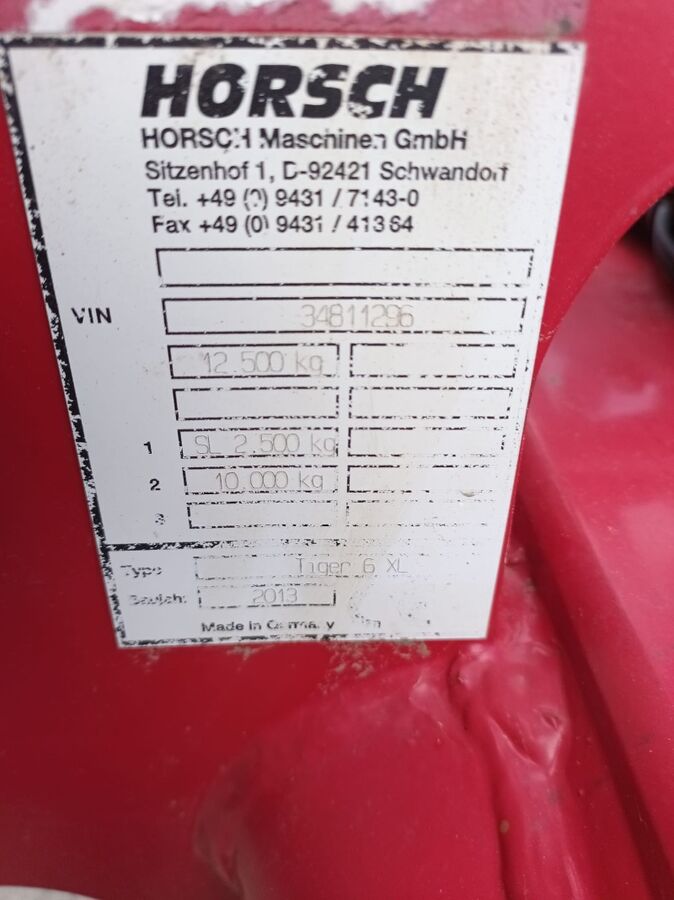 Horsch Tiger 6 XL  2