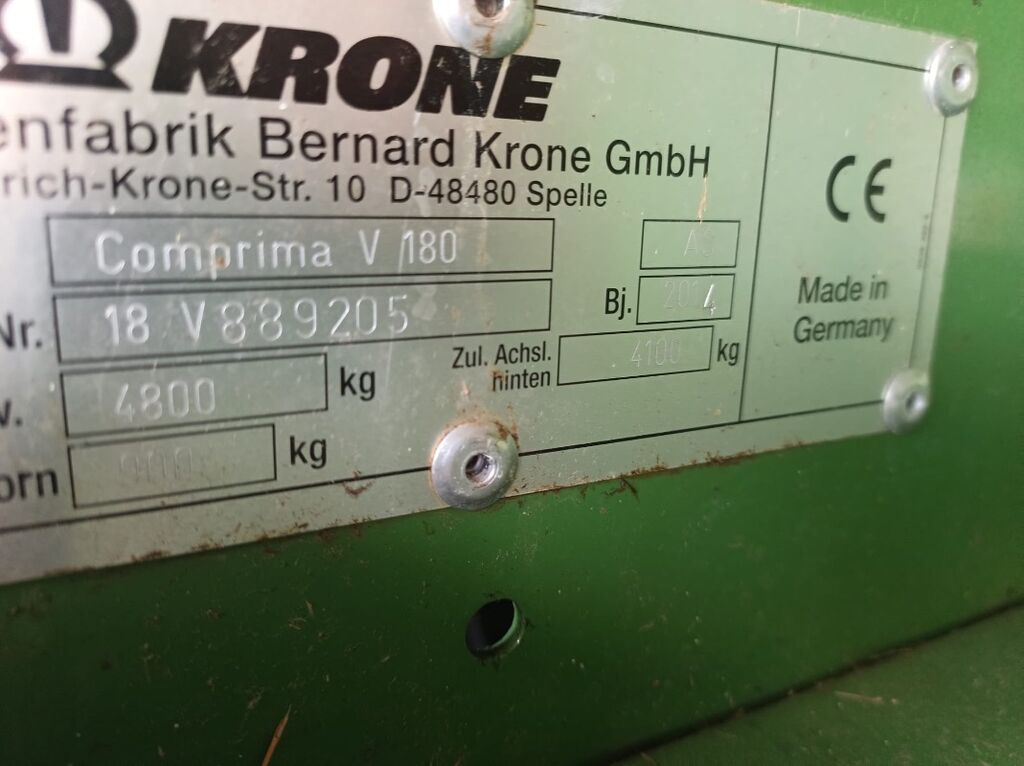 Krone V 180 XC Comprima 2