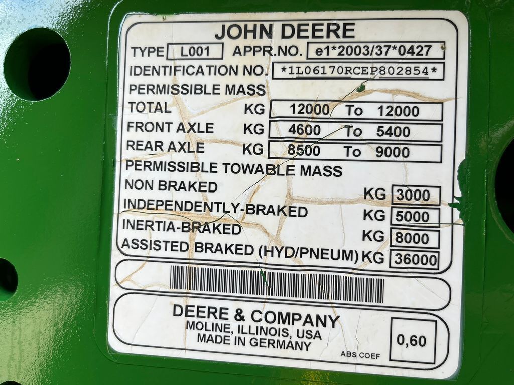 John Deere 6170R AutoPower. Meget velholdt traktor med få t 2