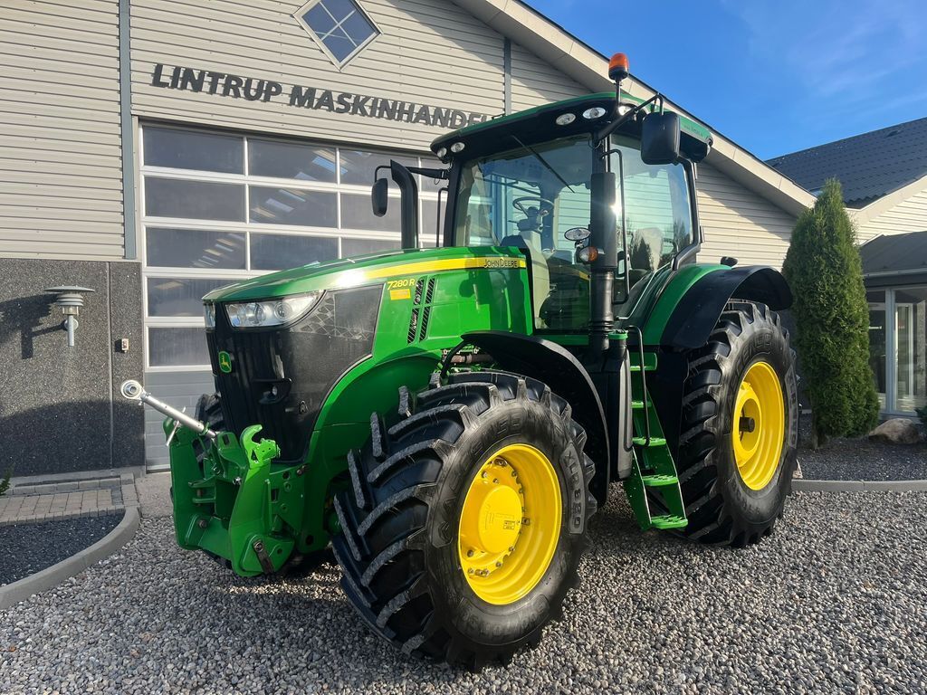John Deere 7280R Næsten nye dæk, Autopower og frontlift sam 2