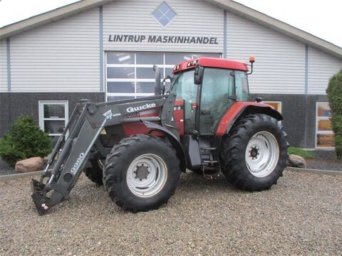 Case IH MX 110 med fuldhydraulisk ÅløQuicke Q980 frontlæ