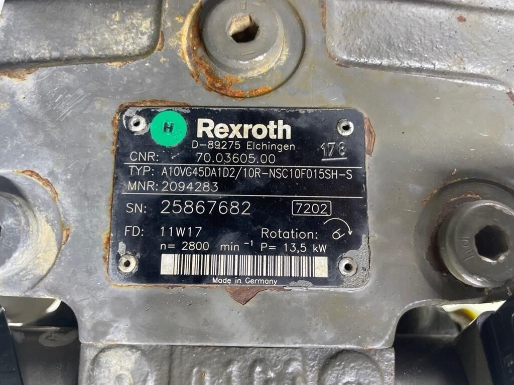 D150AHG-Rexroth A10VG45DA1D2/10R-Drive pump 2