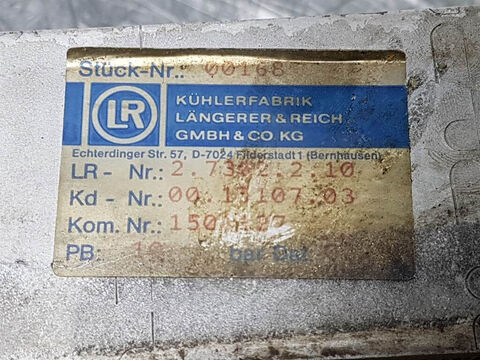 Sonstige 312SL-Längerer & Reich 2.7302.2.10-Oil cooler