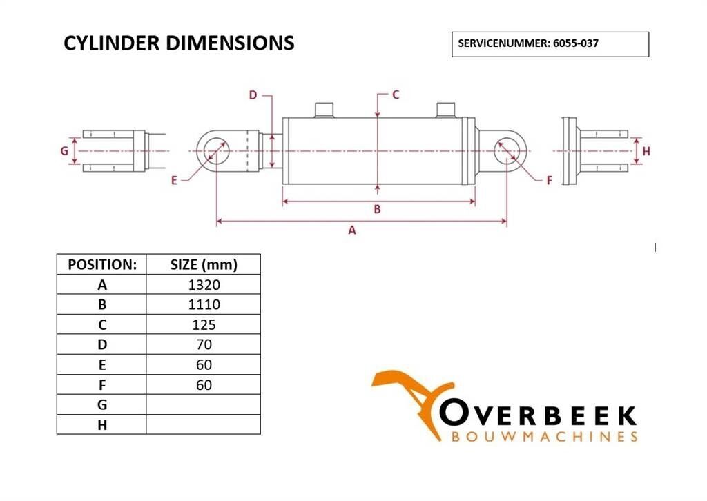 AZ200 - 2300027A - Lifting cylinder/Hubzylinder 2