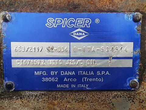 Sonstige 180ATJ-Spicer Dana 603/211/52-004-Axle/Achse/As