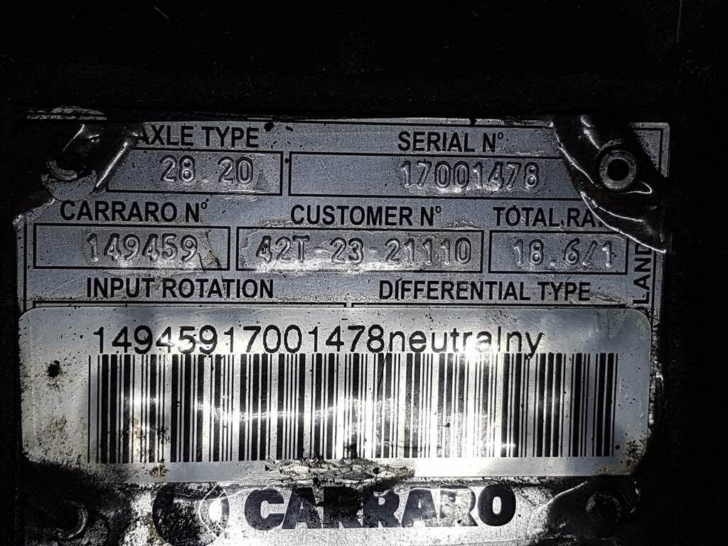 WA70-5-Carraro 28.20-149459- housing/Achskörpe 3