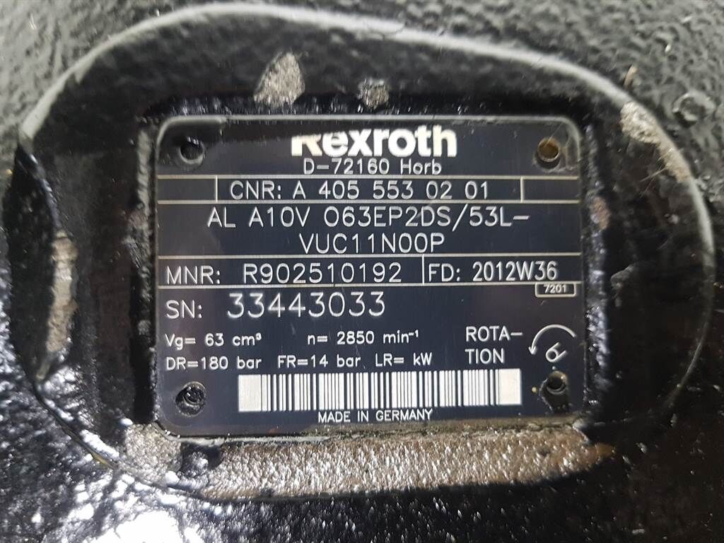 ALA10VO63EP2DS/53L - Load sensing pump 3