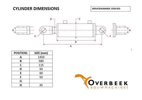 Sonstige Other - Tilt cylinder/Kippzylinder/Nijgcilinder