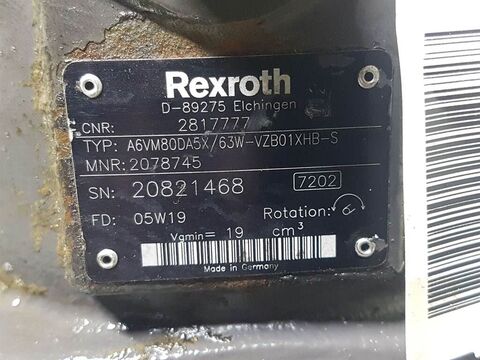 Sonstige L25B-Rexroth A6VM80DA5X/63W-Drive motor/Fahrmoto