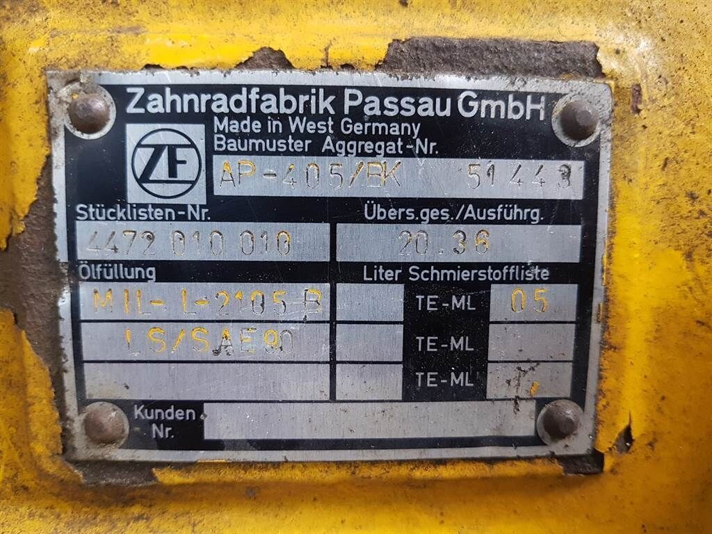 AP-405/BK - /Achse/As 2