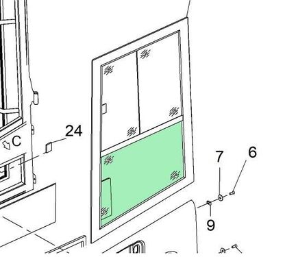 Schaeff TL/SKL-5388665451-Window/Scheibe/Ruit 2