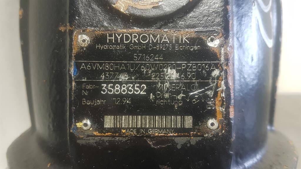 A6VM80HA1U/60W-Drive motor/Fahrmotor/Rijmotor 3