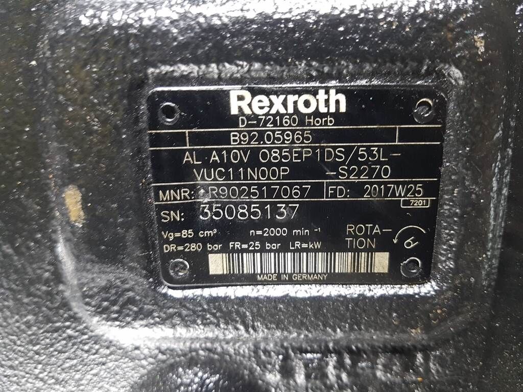 ALA10VO85EP1DS/53L - Load sensing pump 3