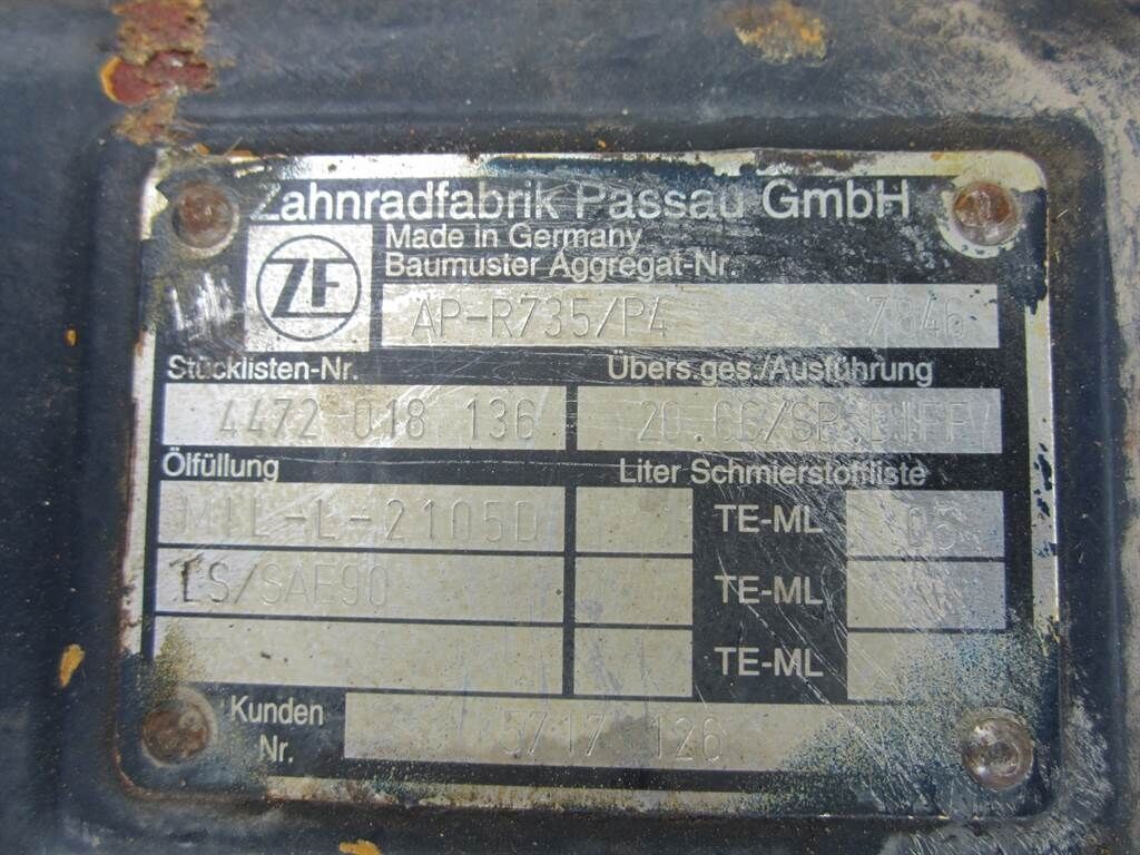 AP-R735/P4 - Liebherr 509 - Axle 3