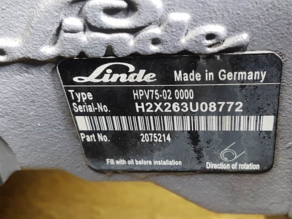2075214-Linde HPV75-02 0000-Drive pump/Fahrpumpe 3