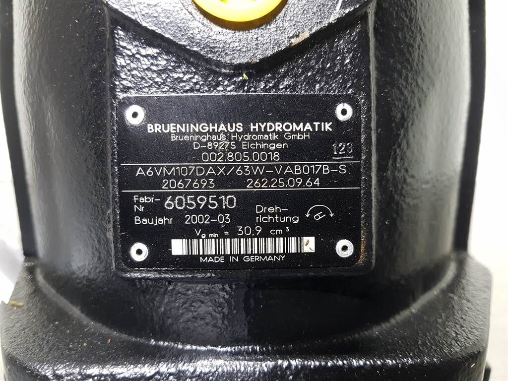 Brueninghaus A6VM107DAX/63W - Drive motor/Fahrmo 3