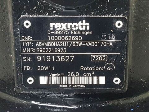 Sonstige 1000062690-Rexroth A6VM80-Drive motor/Fahrmotor