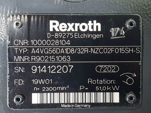 Sonstige 1000028104-Rexroth A4VG56-Drive pump/Fahrpumpe