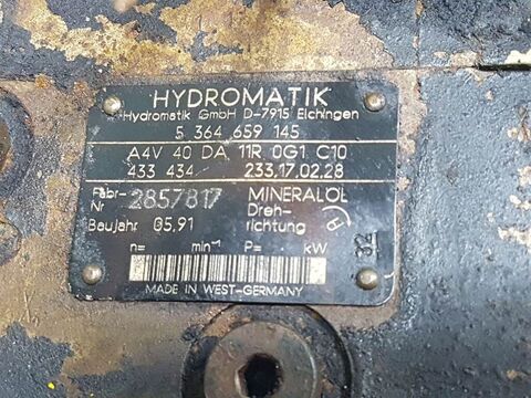 Sonstige HML25-Hydromatik A4V40DA11R0G1C10-Drive pump