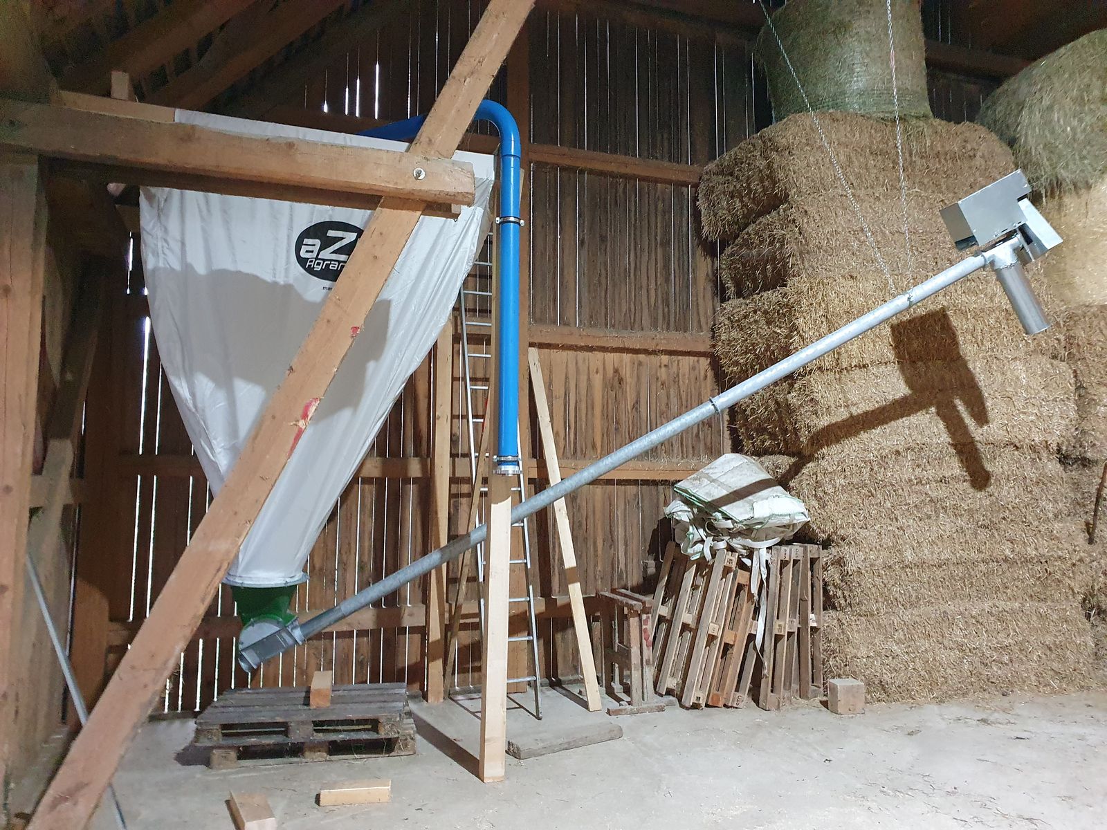 Gewebe, Trevira, Futtermittelsilo, Silo Schnecke 3