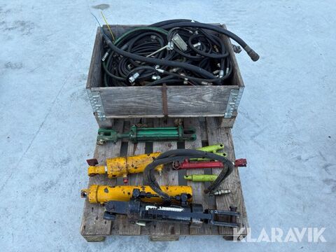 Parti med hydraulslang och hydraulcylindrar 2
