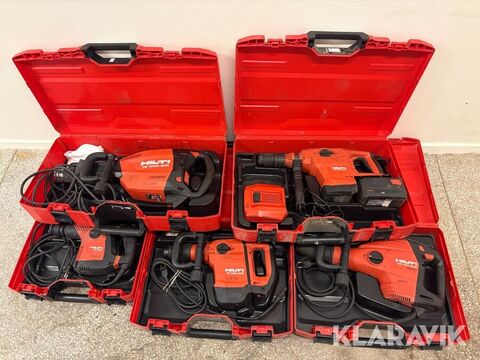Sonstige Paket med olika borr/kombihammare Hilti 5 st