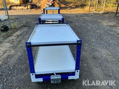 Materialvagn Flexqube 3 st 3