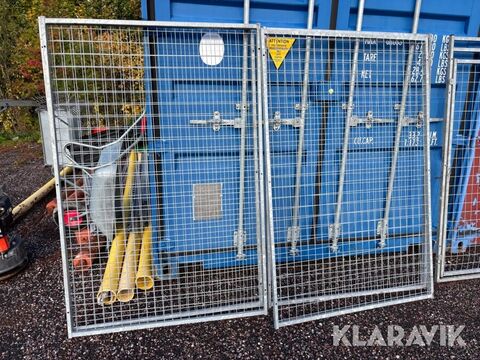 Hundgårdssektioner i aluminium 6st sektioner & 1 2