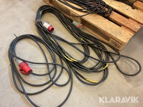 Parti med skarvkablar och strålkastare 2