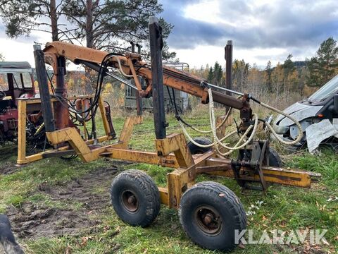 Timmervagn med kran 3