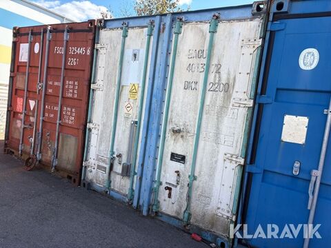 Container 20 fot blå/vit 2