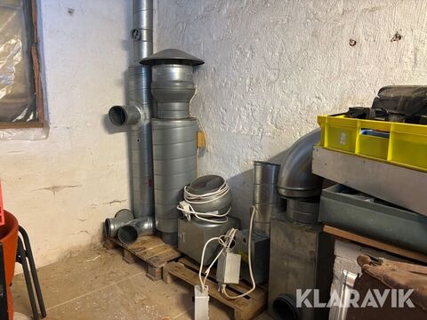 Sonstige Ventilationsanläggning med in och utsugningsfläk