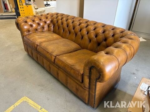 Chesterfield Chesterfield soffa & 2 st fåtöljer  2
