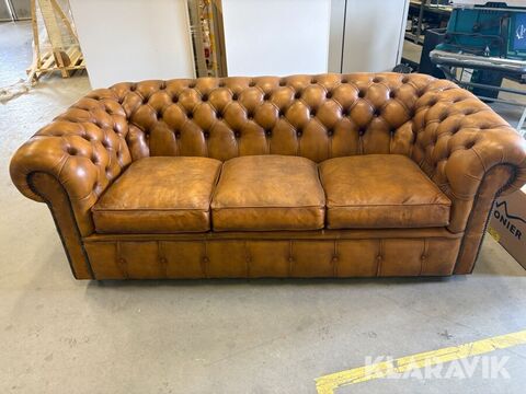 Chesterfield Chesterfield soffa & 2 st fåtöljer  3