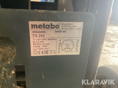 Sågbord Metabo 3