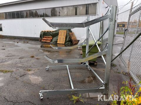 Förvaringsställ i aluminium förar Linder 3