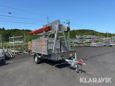 Släp med ramställning aluminium (Alulock) Tysse 3