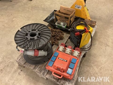Parti med bil- och eltillbehör 3