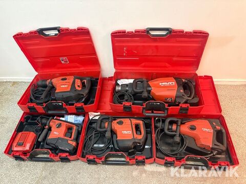 Sonstige Paket med olika borr/kombihammare Hilti 5 st