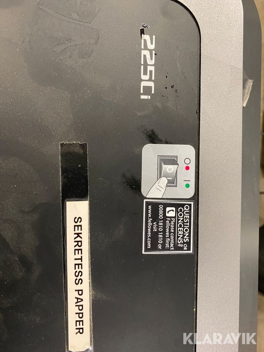 Dokument / cdförstörare Fellowes 225Ci 3