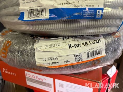 Pall med diverse kabel och slang Nexans / Ericss 3