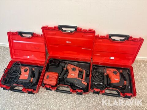 Sonstige Paket med olika borr/kombihammare Hilti 3 st