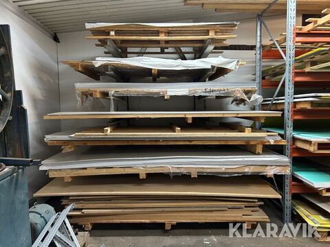 Sonstige Materialställ med aluminiumskivor