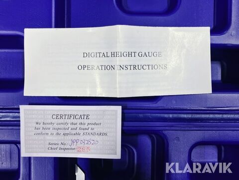 Mätinstrument schuckardt Digitalt höjdritsmått 0 3